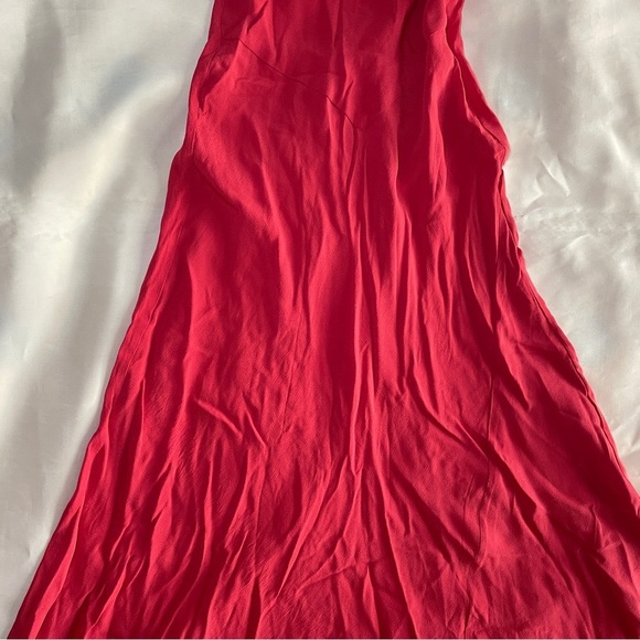 NEW! Doen- Amoretta Maxi Dress Tigerlily Red Size XXS Ruffle Cutout Summer - Picture 4 of 11